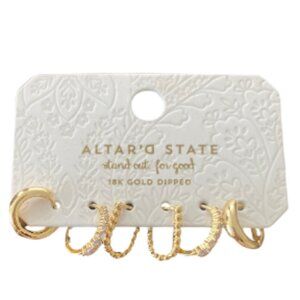 Brand New Altar'd State Earrings - 3 Pairs